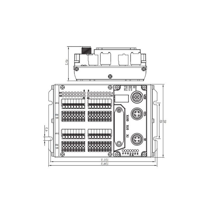 CC-Link protocol、IP20、32DI、PNP、Terminal type、Remote module、009D33